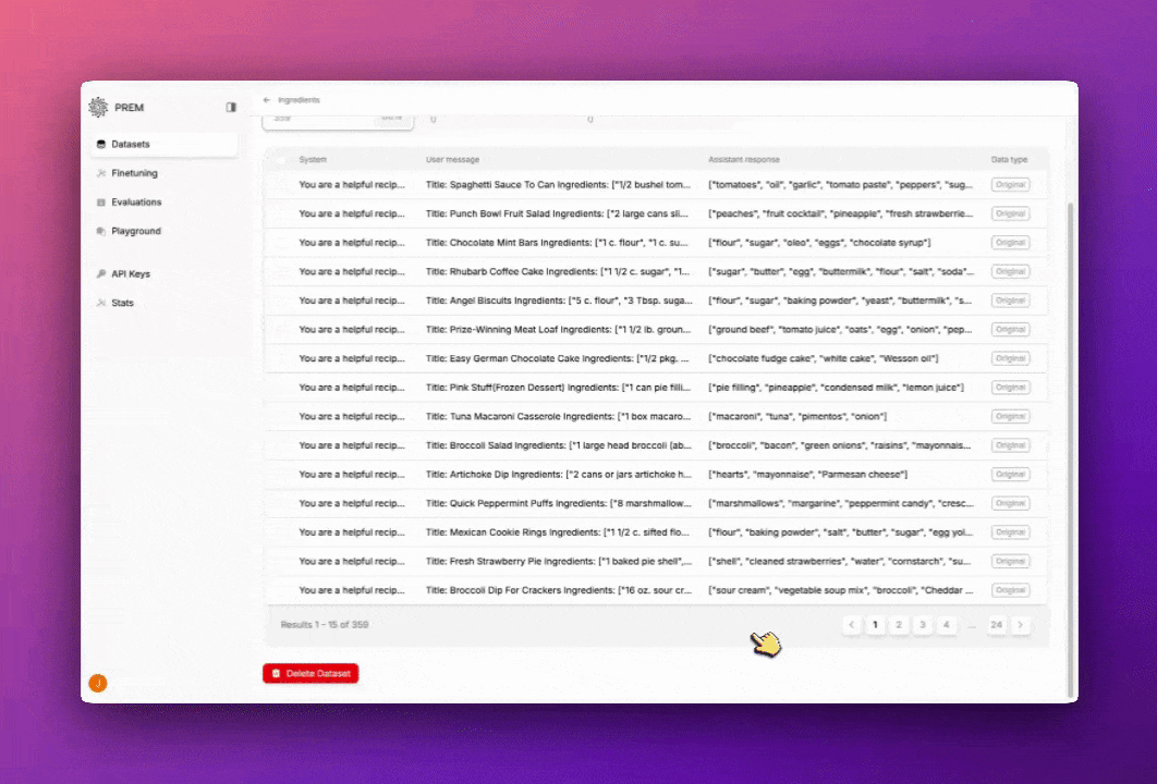 GIF of waiting for the data augmentation to complete