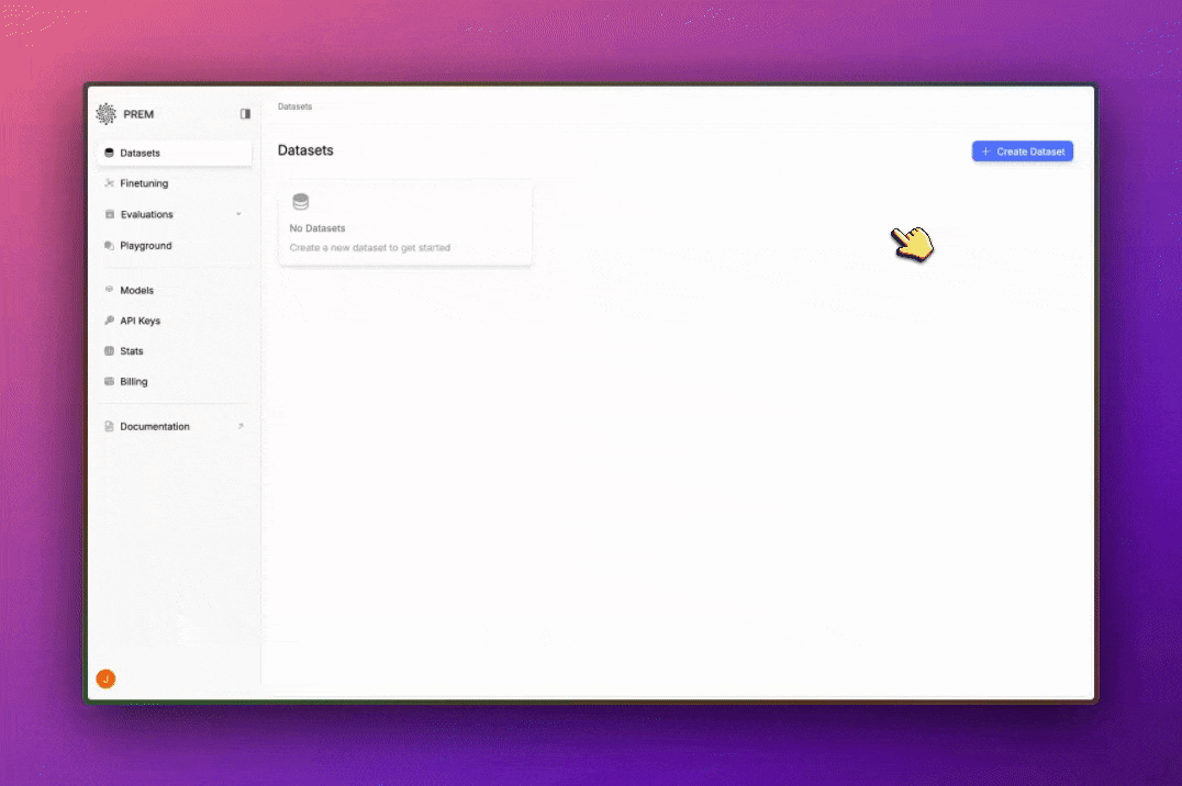 GIF of uploading a file