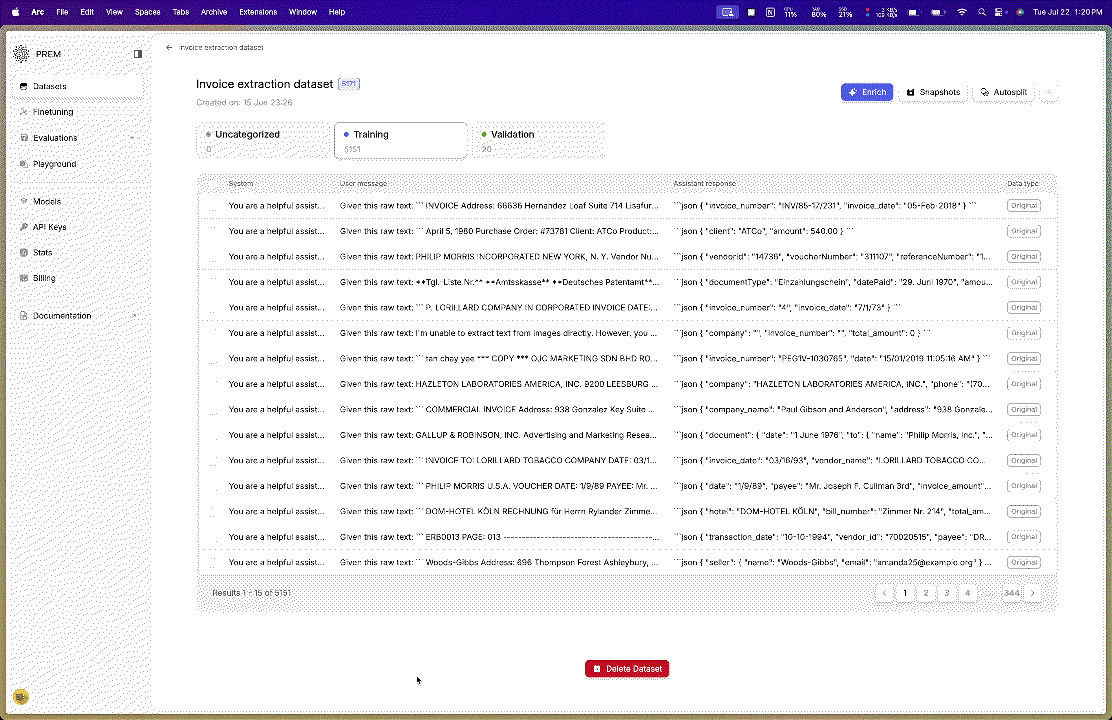 GIF of downloading dataset snapshot